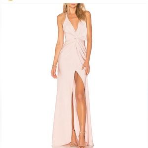 Lovers + friends pink gown